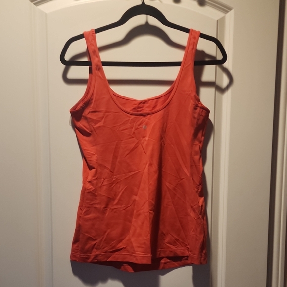 Lululemon Athletica Fitted Orange Tank Top - Picture 3 of 4